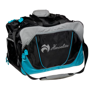 Henselite Sport Pro Lawn Bowls Carry Bag BLACK/GREY/AQUA